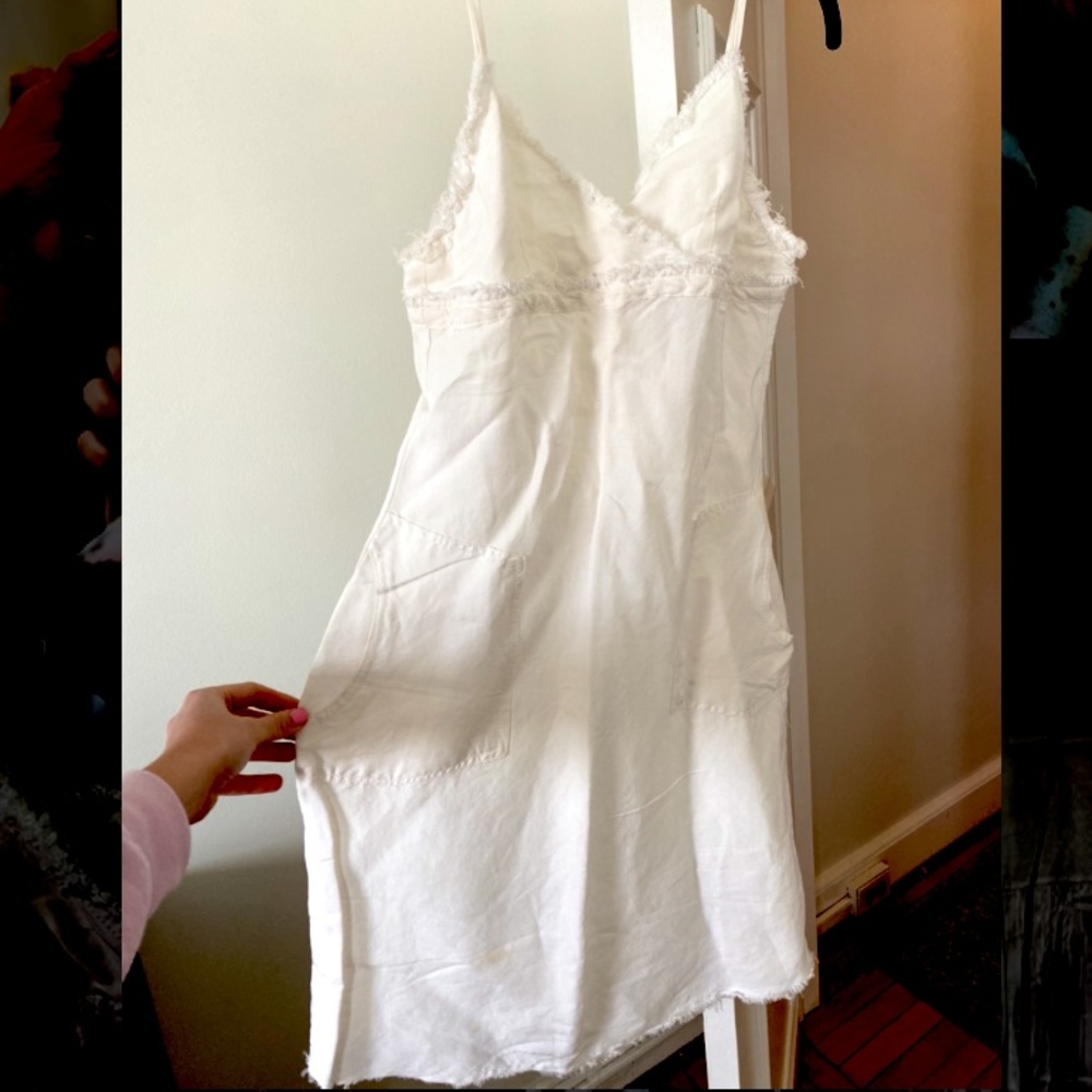 White denim sundress